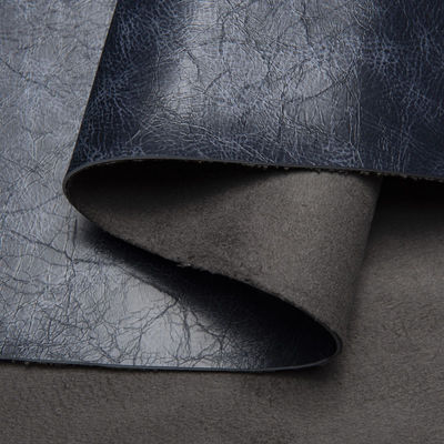Soft Handfeel 1.5-2.5mm Suede Backing Oil Wax Crazy Horse Leather PVC Couro Artificial Para Sofá Saco de Assento