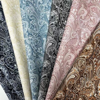 Pvc Floral Impresso Filme Estilo Couro Artificial Sintético Para Saco Embalagem Notebook Telefone Shell Tecido de Couro Falsos