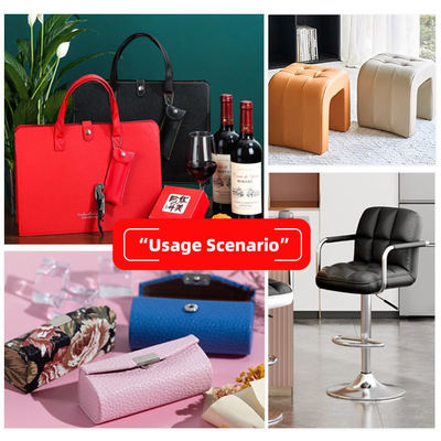 Fábrica Varejo PVC 0,6 mm Litchi textura Couro falso Rebocado Couro sintético artificial para saco de banco de carro Decorativo de pés