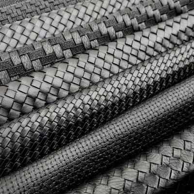 Padrão tecido em tecido com laço Couro sintético PVC Sapatos em relevo Bolsas Móveis Artesanato Carro Tecido de couro sintético elástico