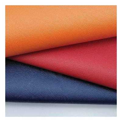 Couro Sintético Artificial de Grão Cruzado PVC para Carteira, Embalagem, Capa, Sapatos, Caderno, Tecido de Couro