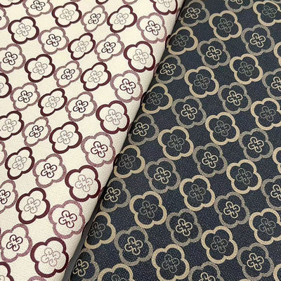 Pvc Quatro folhas de trevo estilo impresso Couro sintético artificial para sacos embalagem notebook telefone Shell tecido de couro falso