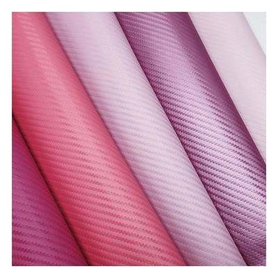 1.0mm Fibra de carbono PU de espessura Couro sintético para bolsas Carteiras Cinturões Automóveis Boutiques Material de couro falso