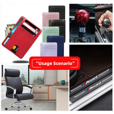 Cor brilhante Fibra de carbono falsa Grão Couro sintético PVC Calçado de couro artificial Travesseiro de carro Tecido decorativo interior