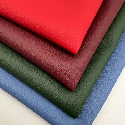 Tecido de Couro Sintético em Relevo D90 Lychee 150CM de Largura Couro Sintético Artificial de PVC para Sofá, Bolsa, Cadeira, Tapete de Carro, Mobiliário