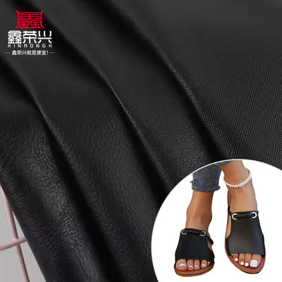 Couro Sintético Artificial de PVC com Costas Duplas Escovadas no Atacado, Vários Padrões em Relevo para Bolsas, Sofás e Materiais de Couro Sintético