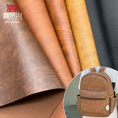 Couro Sintético Artificial com Textura de Elefante PVC de 1,4mm para Bolsas, Carteiras, Artigos Domésticos, Sofás, Materiais de Couro Sintético