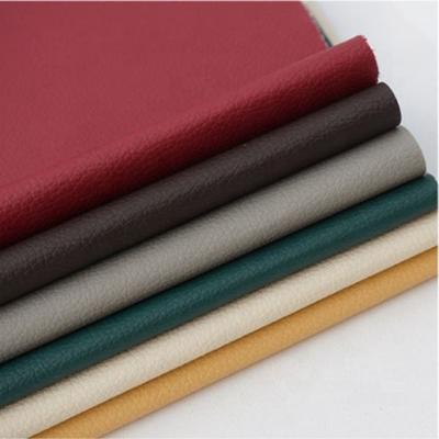 PVC Litchi Grain Couro sintético para móveis Largura 54"