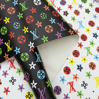 Couro falso de PVC impresso e à prova d'água para sacos e artesanato