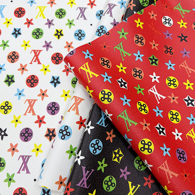 Couro falso de PVC impresso e à prova d'água para sacos e artesanato