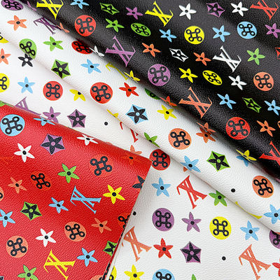 Couro falso de PVC impresso e à prova d'água para sacos e artesanato