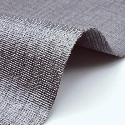 Couro PVC resistente à abrasão para bolsas, largura de 54 polegadas