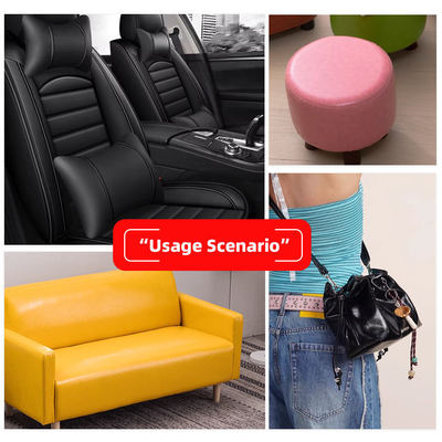 Couro sintético de PVC com cera oleosa para móveis 54" de largura