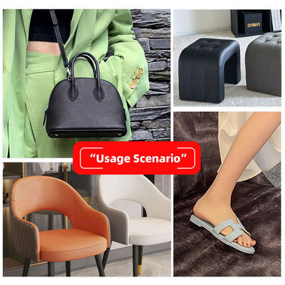 PVC Litchi Grain Couro Artificial para Móveis 54 polegadas de largura