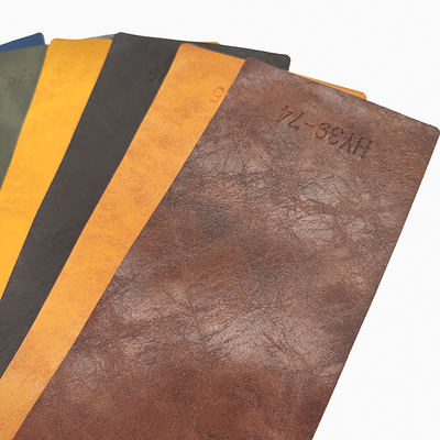 Couro Sintético PVC Crazy Horse Oil Wax para Móveis 54 Polegadas de Largura