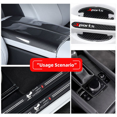 Couro de grãos de fibras de carbono de PVC para tapetes e móveis para automóveis