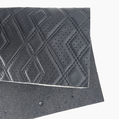 Couro sintético em relevo de PVC para assentos de carro e estofamento de móveis