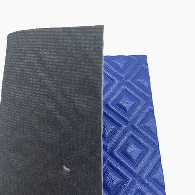 Couro Sintético Perolado com Bordado Rhombus em PVC, Espuma Perfurada com Agulha para Capa de Assento de Carro, Sofá e Tecido de Couro Sintético
