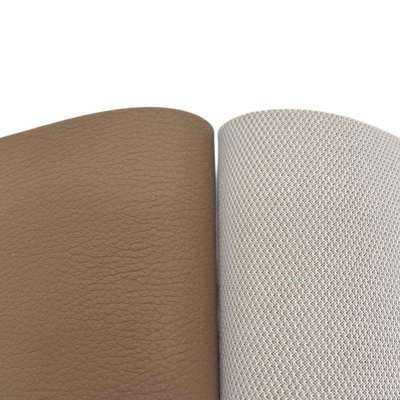 1.0mm PVC resistente ao desgaste em relevo 137 Litchi Grain Couro sintético artificial para assento de carro estofado Sofá cadeira cinto tecido de couro falso