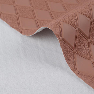 PVC Rhombus Estilo em relevo Couro sintético artificial para carro Pés Assentos de carro Sofá Decorar Saco Tecido de Couro Falsos