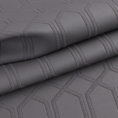 PVC Imitação Bordado Hexágono Couro sintético artificial para carro Pé Assentos de carro Sofá Decorar Saco Tecido de Couro Falsos