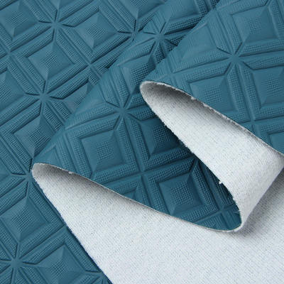 Couro Sintético Artificial Estilo PVC Diamante em Relevo para Carros, Assentos de Carro, Sofás, Decoração, Bolsas, Tecido de Couro Falso