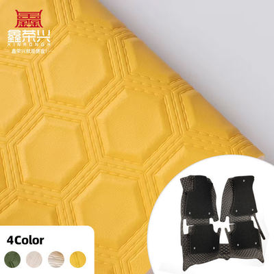 PVC bordado Hexagonal embossed couro sintético artificial para carro pé assentos de carro sofá decorar saco tecido de couro falso