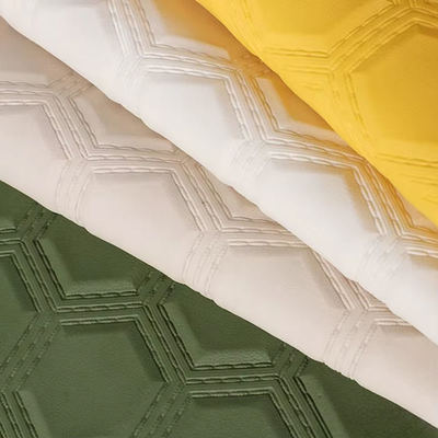 PVC bordado Hexagonal embossed couro sintético artificial para carro pé assentos de carro sofá decorar saco tecido de couro falso