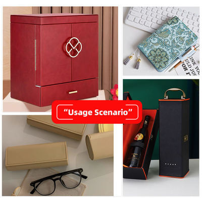 Couro Sintético Artificial com Estampa Floral em PVC para Carteira, Caixa, Sapatos e Caderno