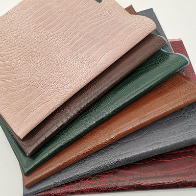 Pvc grão de crocodilo couro sintético artificial caixa de carteira sapatos Ntoebook tecido de couro falso