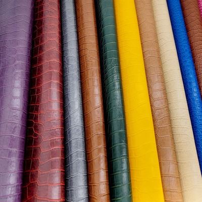 Pvc grão de crocodilo couro sintético artificial caixa de carteira sapatos Ntoebook tecido de couro falso