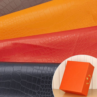 Pvc grão de crocodilo couro sintético carteira de bolso sapatos notebook tecido de couro