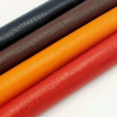 Pvc grão de crocodilo couro sintético carteira de bolso sapatos notebook tecido de couro