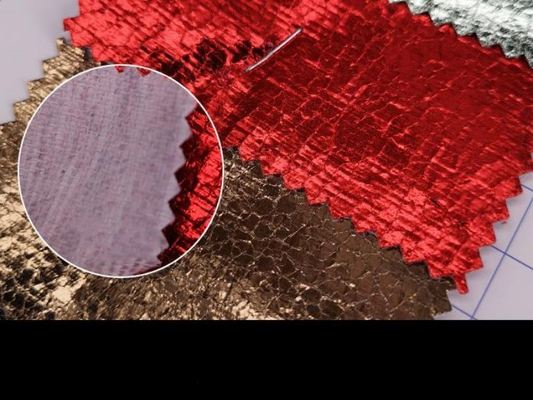 PVC grão de crocodilo tecido de couro sintético estiramento impermeável em relevo para carteira sapatos notebook