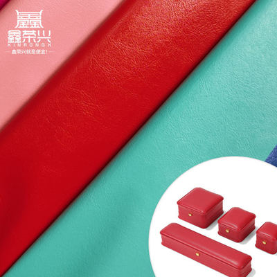 Pvc R64 Grão Couro sintético artificial para embalagem Caixa de carteira Sapatos Notebook Tecido de couro