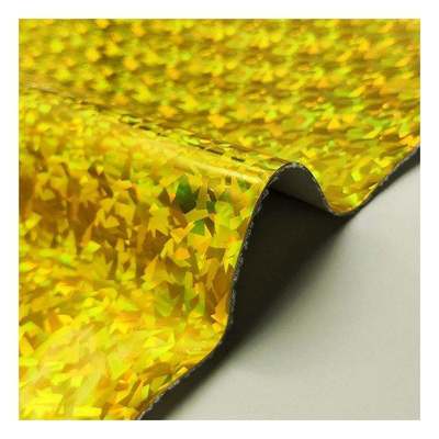 PU Holographic Mirror Synthetic Leather for Shoes Vanity Case Bag Notebook Faux Leather Fabric