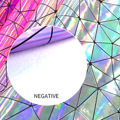 Especializado PU espelho laser triangulação de couro sintético bagagem bolsa de mão sapatos bolsa cosmética tecido de couro