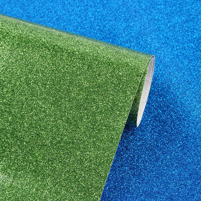 Tecido com glitter e filme revestido de PU para sapatos, laços, artesanato, couro sintético, couro sintético impermeável, elástico para forro de sofá e exterior