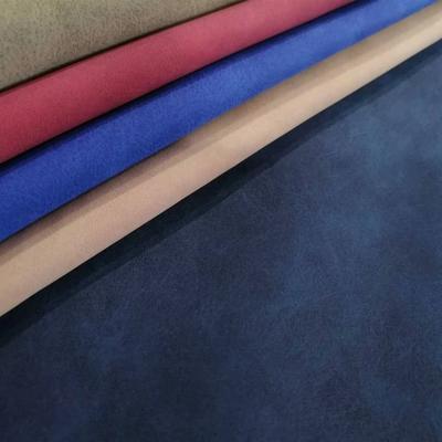 PU Couro Nubuck Couro Sintético Tecido Imitação Algodão Fundo Sapatos Bolsas Caderno Tecido Atacado