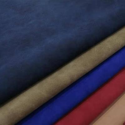 PU Couro Nubuck Couro Sintético Tecido Imitação Algodão Fundo Sapatos Bolsas Caderno Tecido Atacado