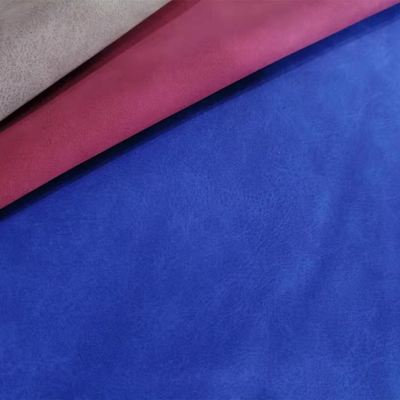 PU Couro Nubuck Couro Sintético Tecido Imitação Algodão Fundo Sapatos Bolsas Caderno Tecido Atacado