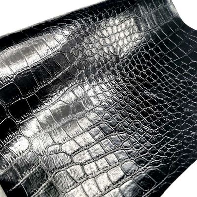 Destaque crocodilo Couro Sintético PVC Padrão Animal Sapatos Bolsas e Caixas Preço Barato Tecido de Couro Falso