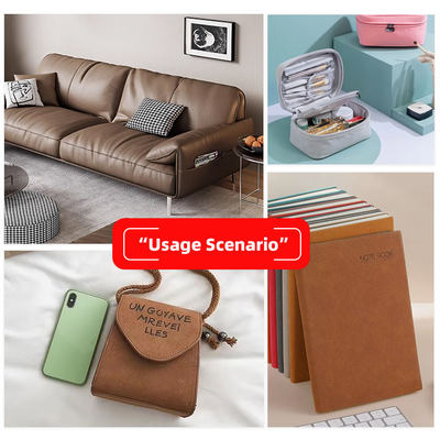 PU Couro Sintético Nubuck Grão de Pele de Ovelha Fosca Bolsa Sapatos Carteira Decorar Cadernos Capa Tecido de Couro Falso