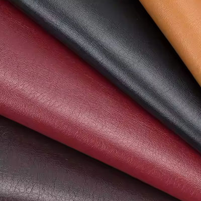0.7mm Thickness 140cm Width Knitted Backing PVC Leather Faux Fabric for Bags Sofa and Furniture