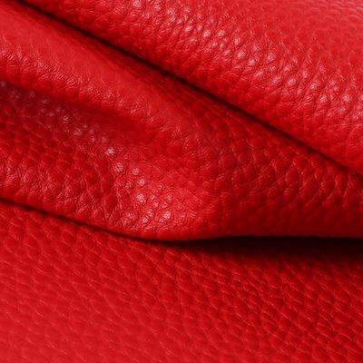 58 Cores de couro de PVC com apoio duplo escovado e padrão em relevo para sacos e móveis