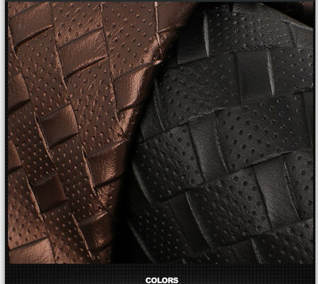 PVC de couro sintético Artificial Pinhole Tecido Grain Soft Cama Capa do assento do carro para cadeiras Sofas Sapatos Carros Tecido elástico para