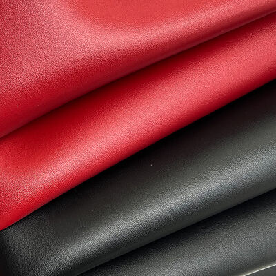 Couro Sintético Artificial de Grão de Cordeiro Dupla Face em PVC, Material Elástico e Impermeável para Bolsas, Toalhas de Mesa, Cintos e Decoração Falsa