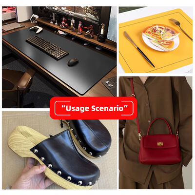 Couro Sintético Artificial de Grão de Cordeiro Dupla Face em PVC, Material Elástico e Impermeável para Bolsas, Toalhas de Mesa, Cintos e Decoração Falsa