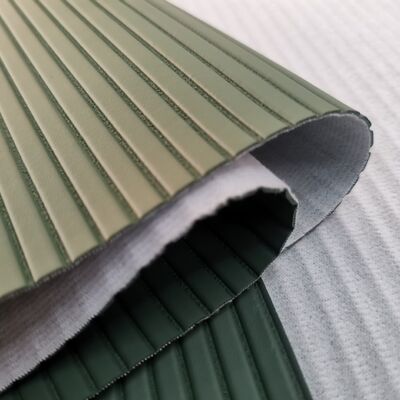 PVC de grãos listrados de couro sintético em relevo Materiais de couro falso para móveis para sofás Assentos Produtos domésticos