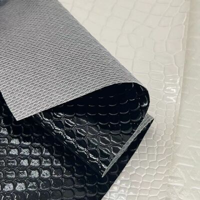Capa de telefone em couro sintético PVC para móveis, artesanato, brilhante, brilhante, com relevo e recurso de elasticidade, forro à prova d'água para sofá